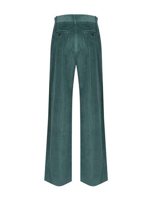 Pantalone ampio Tania in velluto a coste Petrolio WEEKEND MAX MARA | 2525136092600017